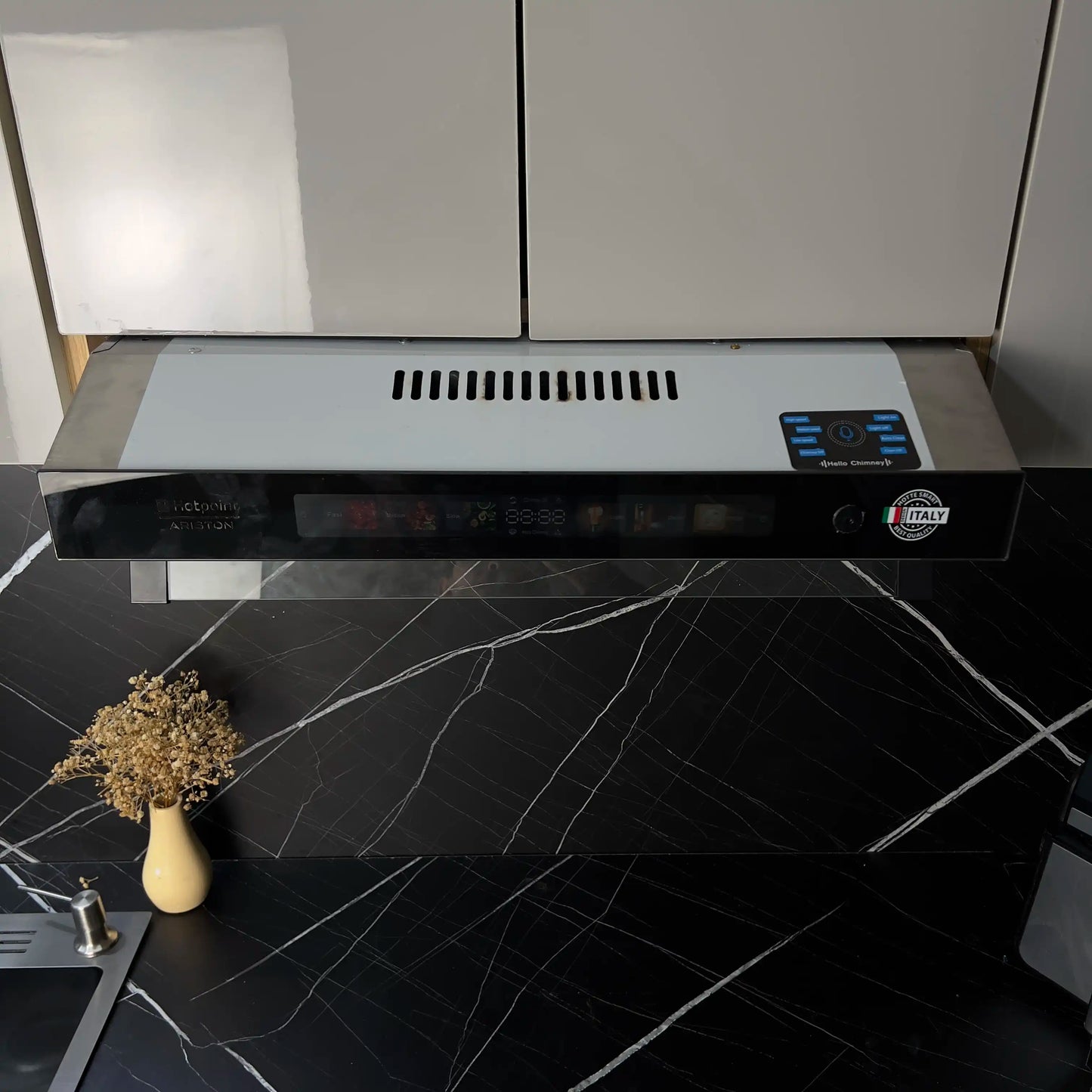 Ariston🇮🇹 - Hotte Digital Vocal Inox/Noir