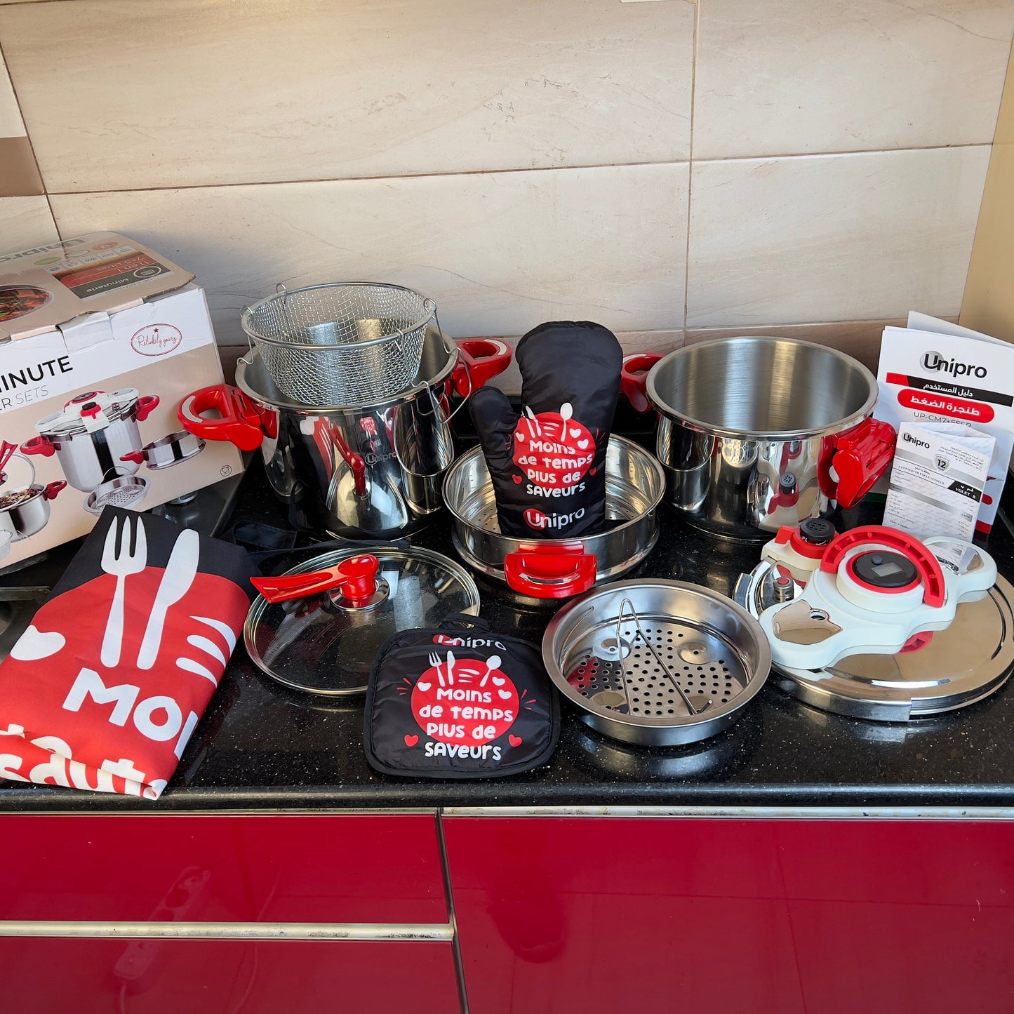 Cocotte Minute Unipro 11 Piéces En INOX SUS 18/10